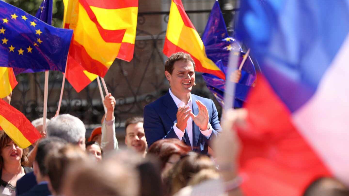 Albert Rivera, en un mitin en Madrid.