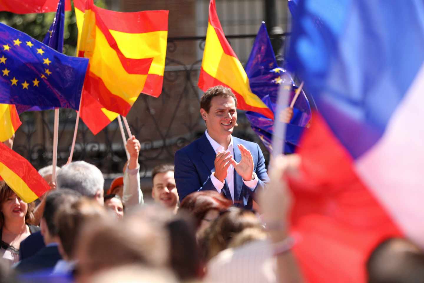 Albert Rivera, en un mitin en Madrid.