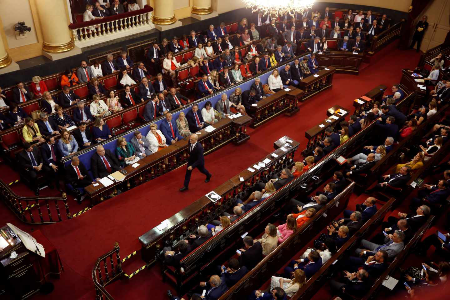 El Senado, durante la sesión constitutiva.