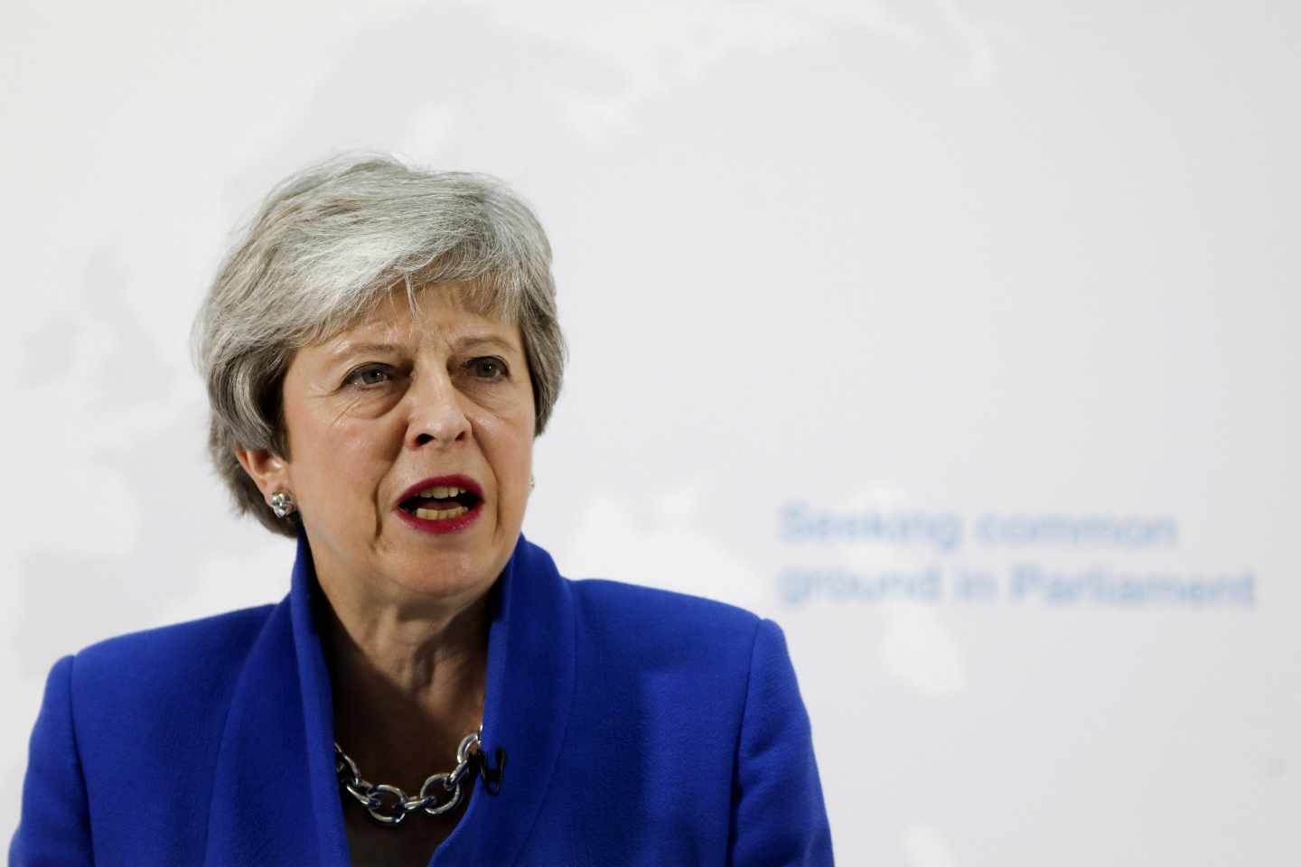 Theresa May presenta su nuevo plan, este martes en Londres.