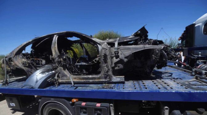 El coche de Reyes circulaba a 237 kilómetros por hora cuando sufrió el accidente