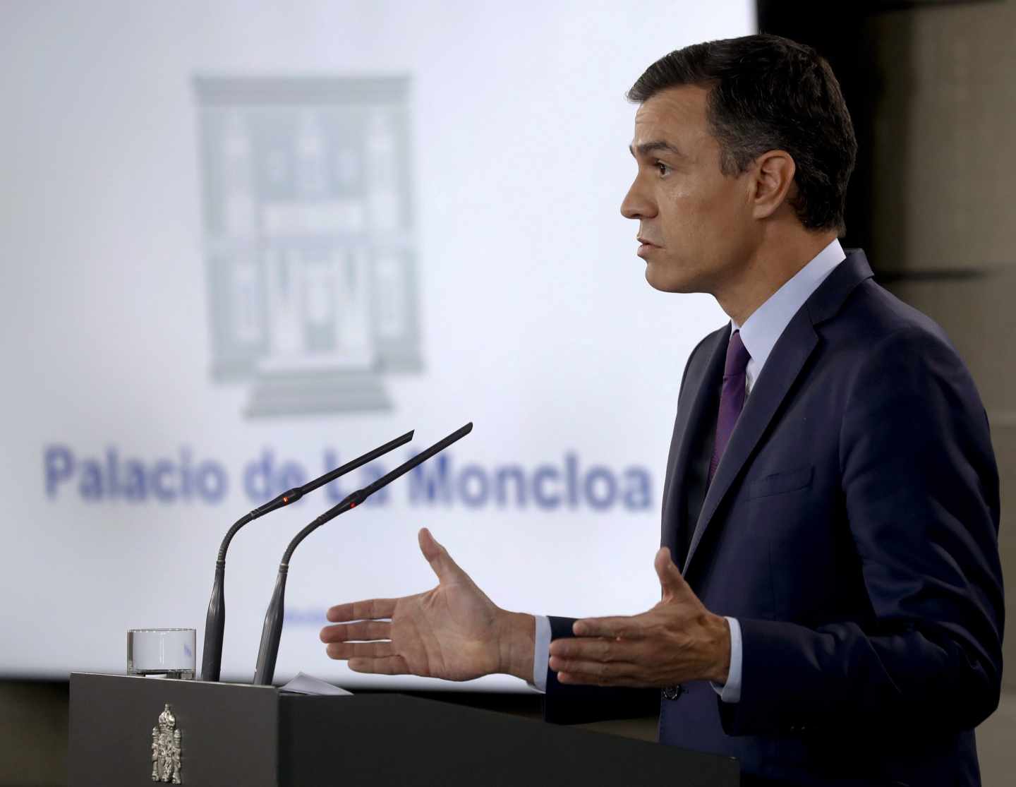 El presidente del Gobierno en funciones, Pedro Sánchez