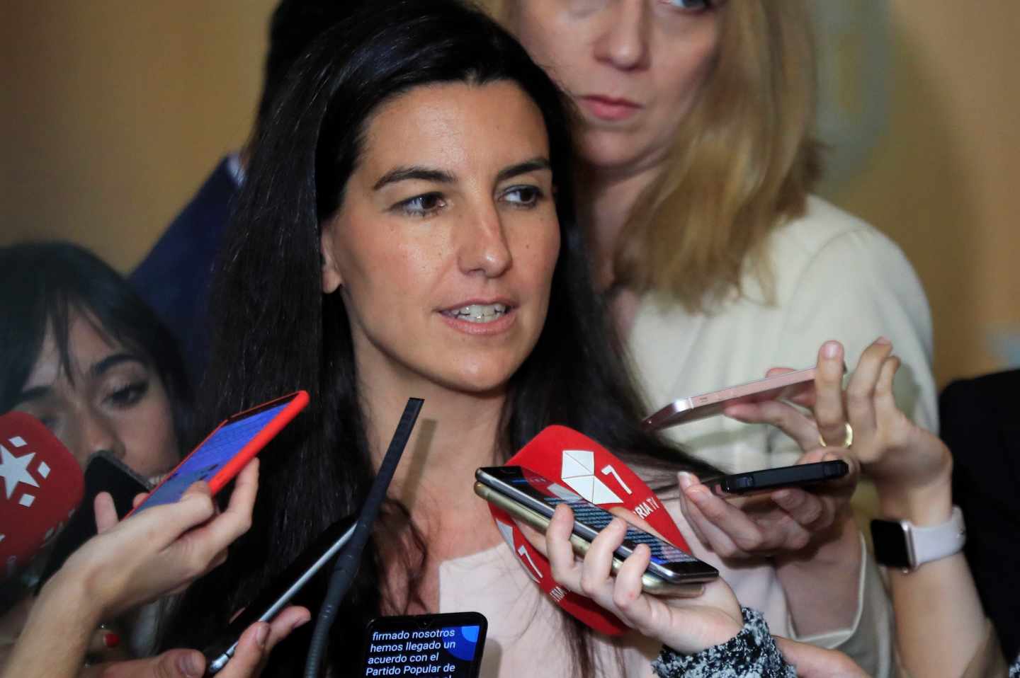 Rocío Monasterio, en la Asamblea de Madrid.