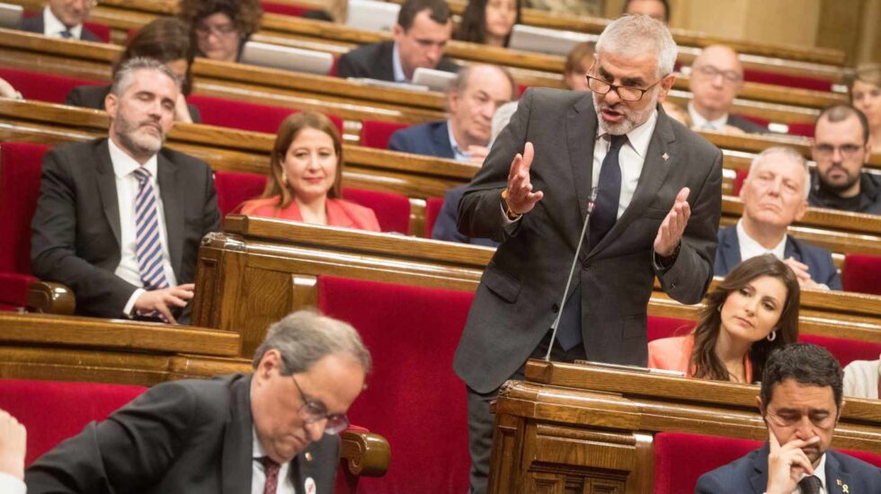 El presidente del grupo parlamentario de Ciudadanos, Carlos Carrizosa.