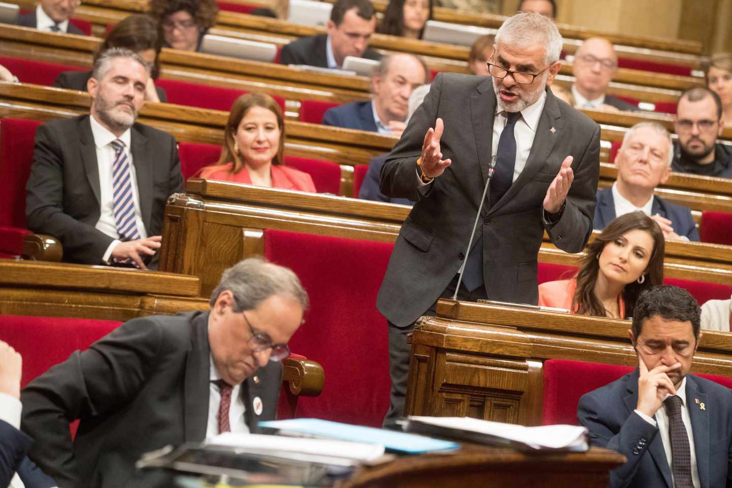 El presidente del grupo parlamentario de Ciudadanos, Carlos Carrizosa.