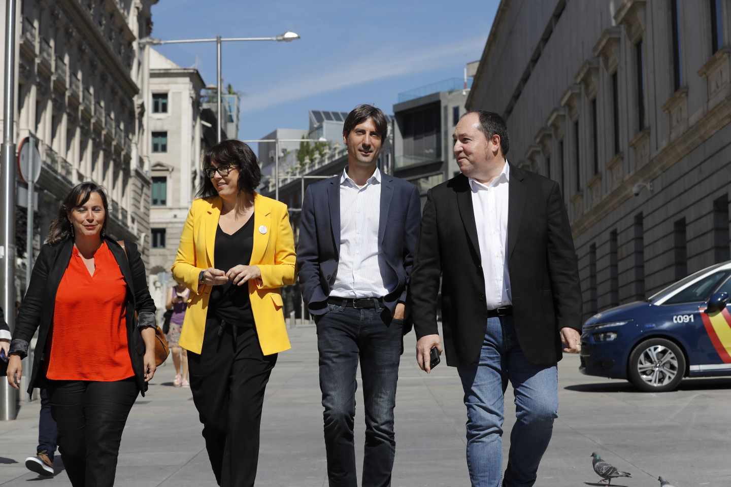 Ana Miranda, , Diana Riba, Jordi Solé y Pernando Barrenba, de Ahora Repúblicas.