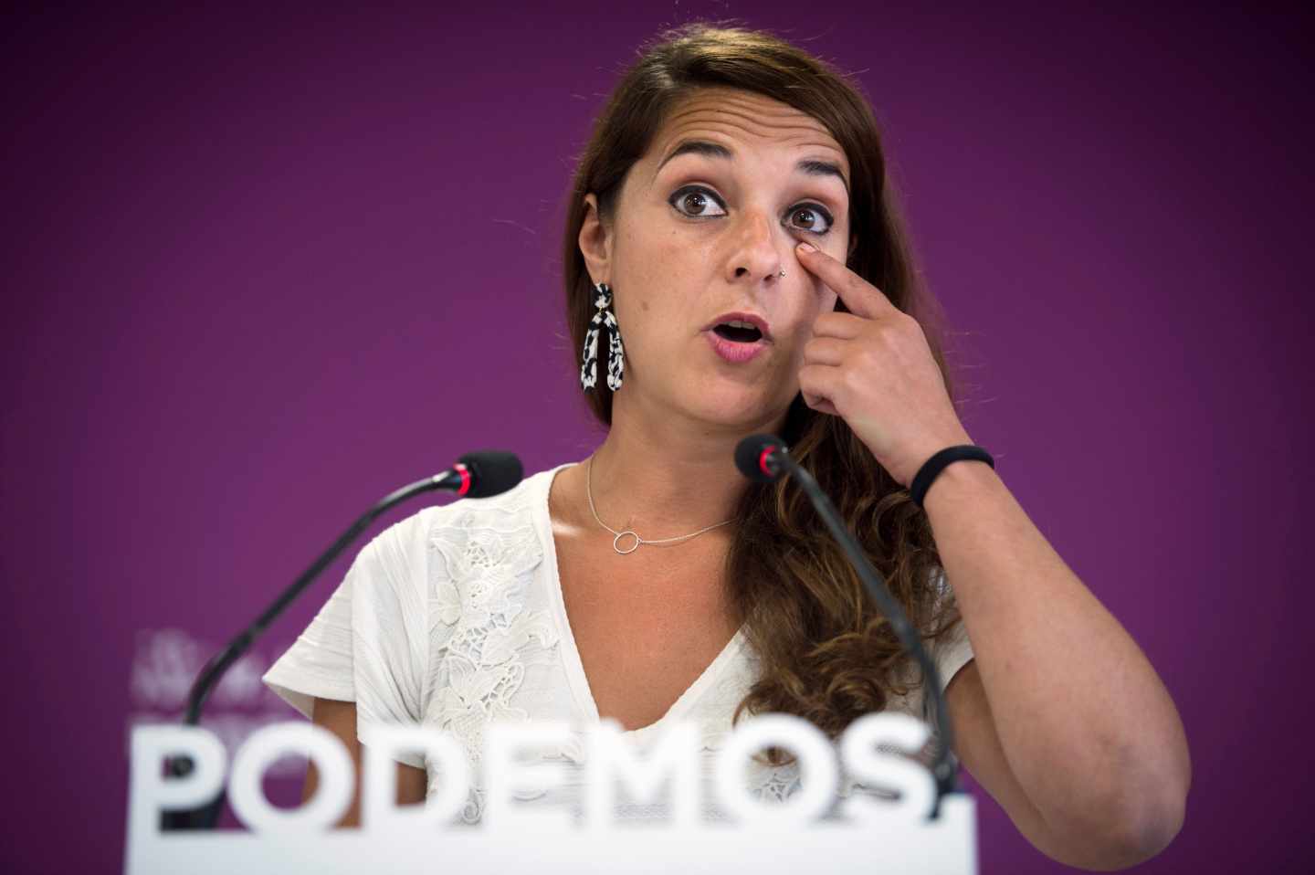 La portavoz de Podemos, Noelia Vera.