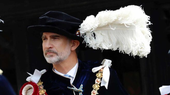 El rey Felipe en Windsor, nuevo caballero de la Orden de la Jarretera.