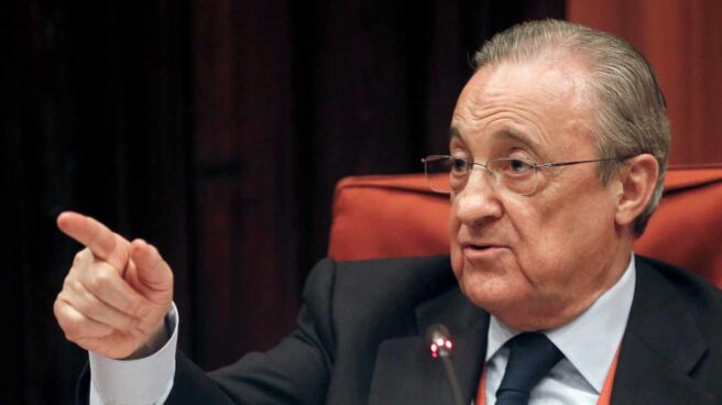 Florentino Pérez, en el Parlament. Florentino Pérez, en el Parlament.