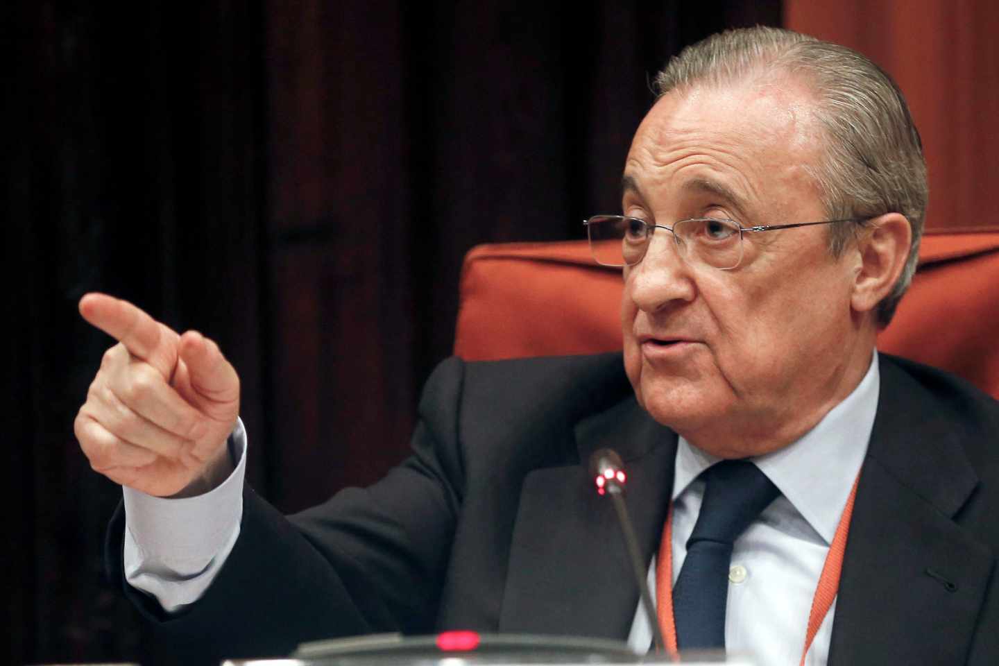 Florentino Pérez, en el Parlament.