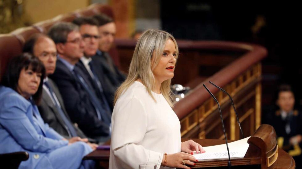 Mar Blanco durante su intervención en el acto institucional