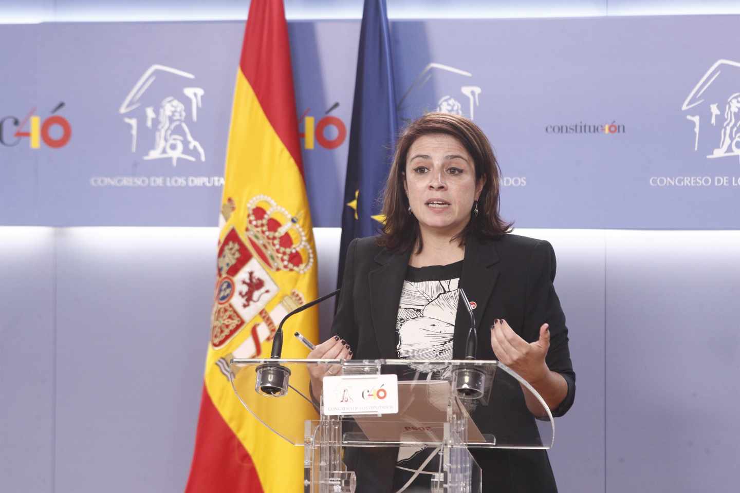 Lastra descarta "ninguna negociación" tras reunirse con ERC y JxCat: "Es diálogo"