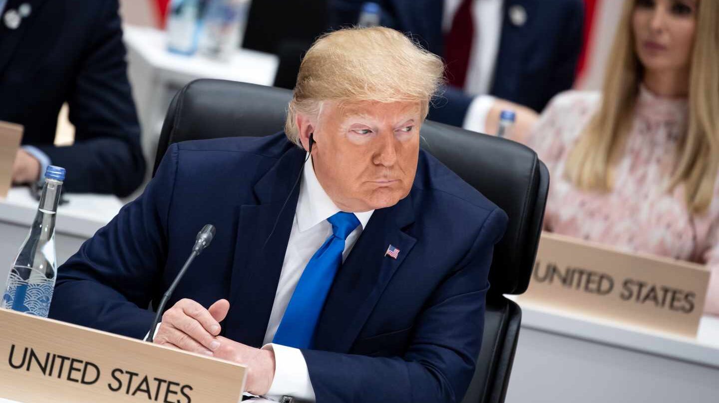 El presidente de Estados Unidos, Donald Trump, durante la cumbre del G20 en Ossaka