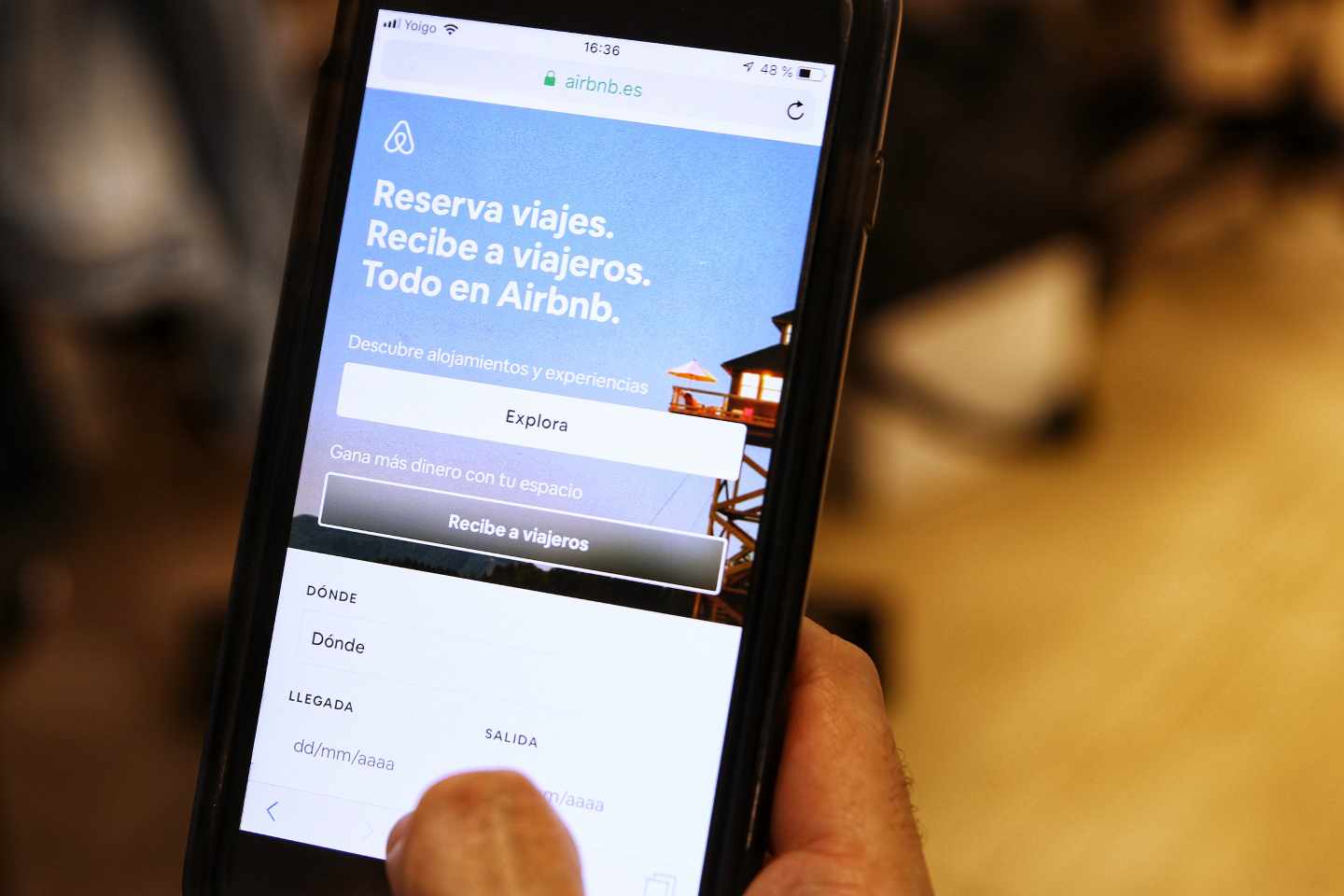 La plataforma de alquiler vacacional Airbnb