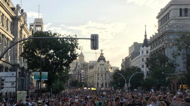 Manifestación a favor de Madrid Central.