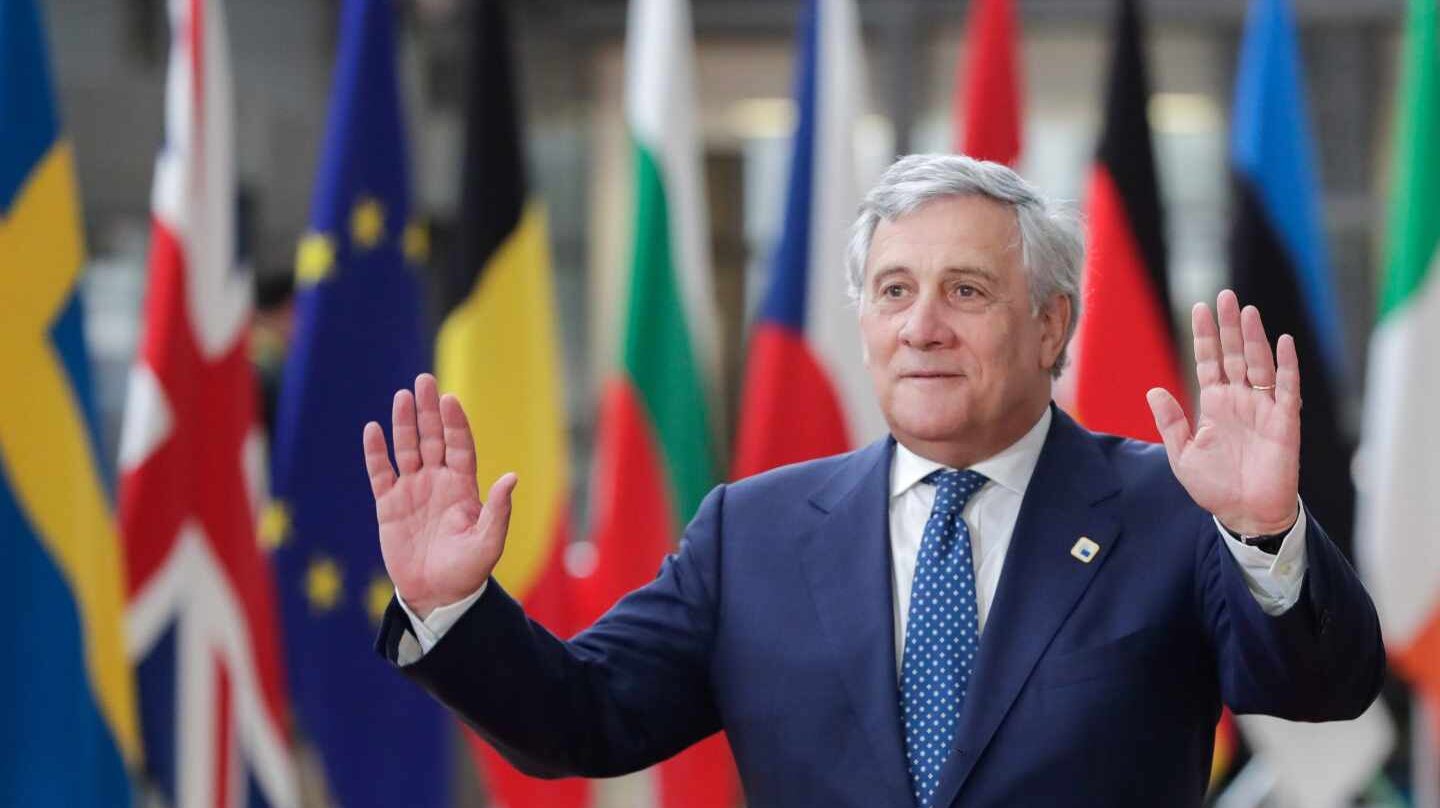 Antonio Tajani, en el Parlamento Europeo.