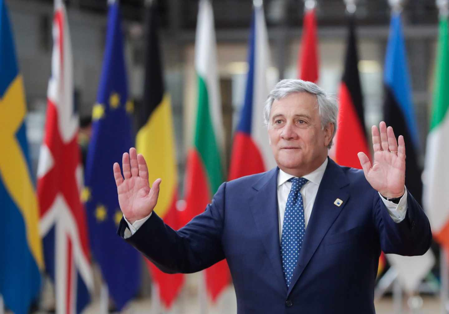 Antonio Tajani, en el Parlamento Europeo.