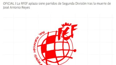 Aplazada la jornada de Segunda División por la muerte de José Antonio Reyes