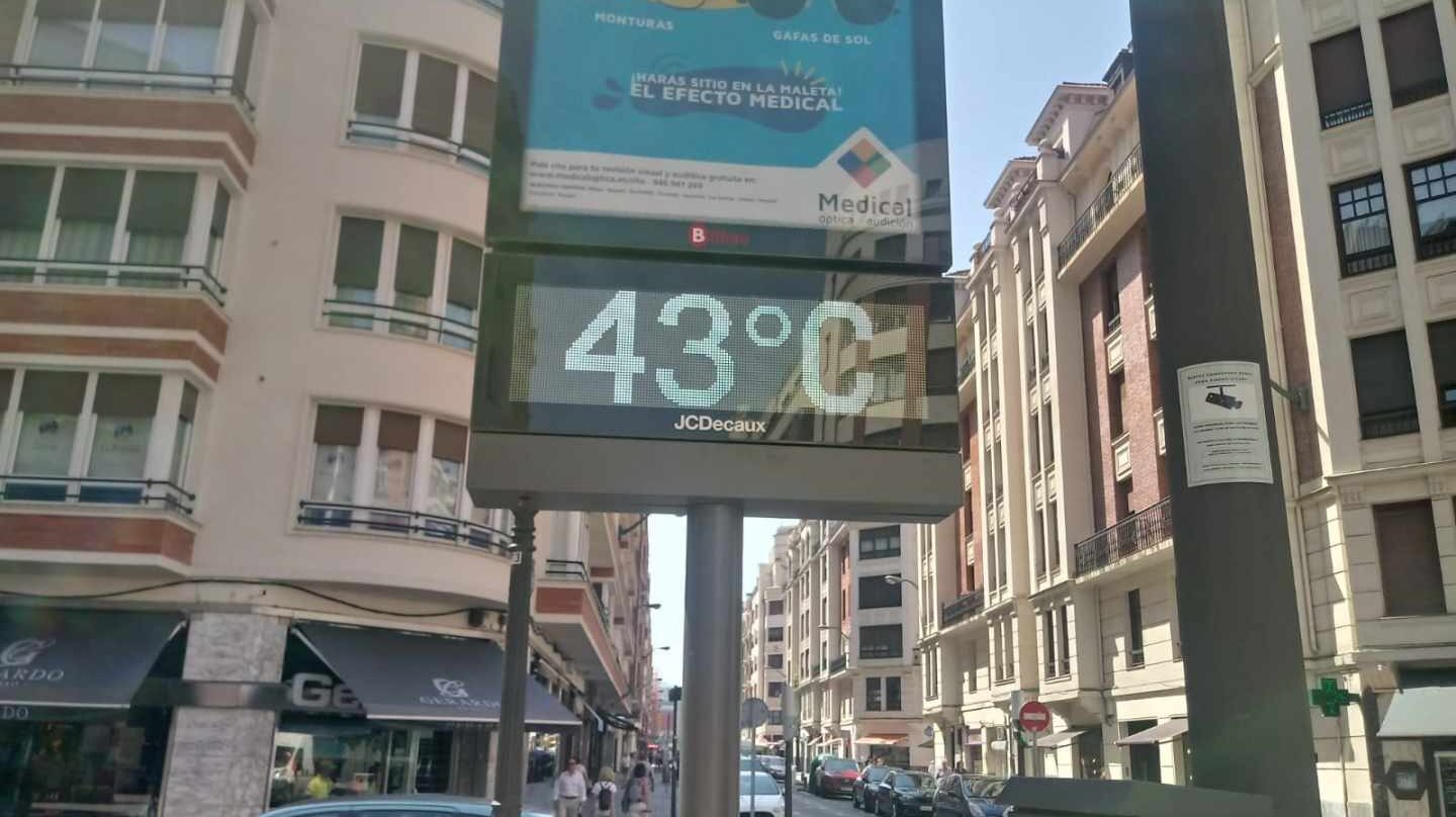 Ola de calor en el País Vasco: temperaturas de 43 grados.