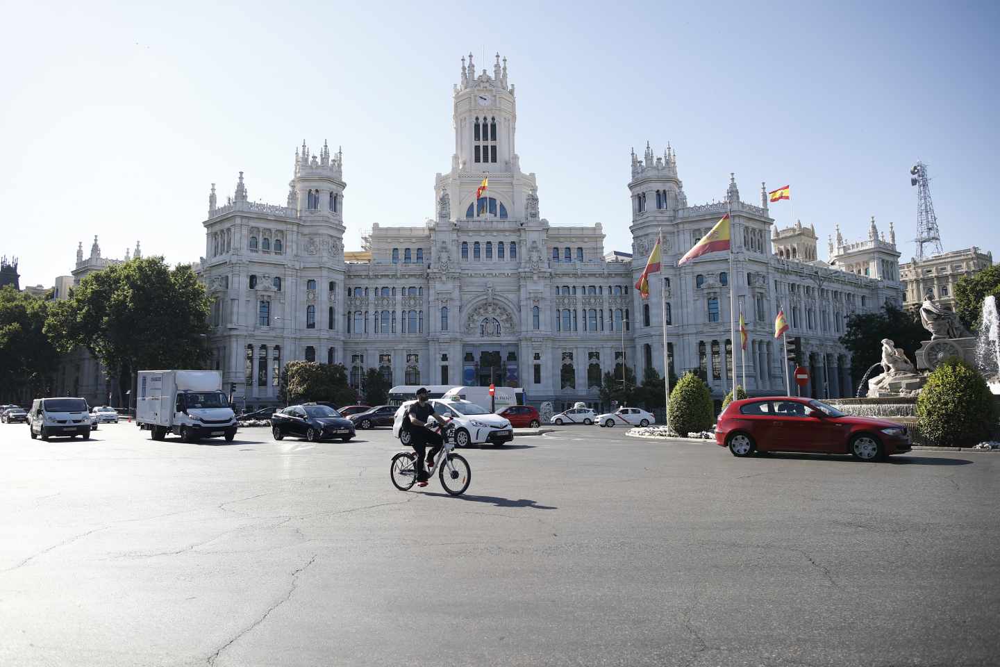 Fachada del Ayuntamiento de Madrid.