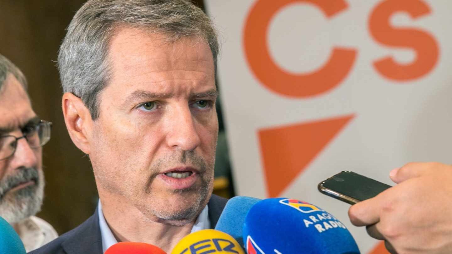 El candidato de Ciudadanos a la presidencia de Aragón, Daniel Pérez.