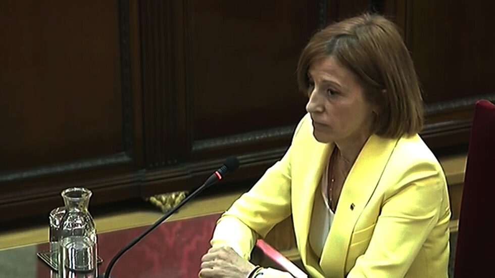 Carme Forcadell, en el Tribunal Supremo.