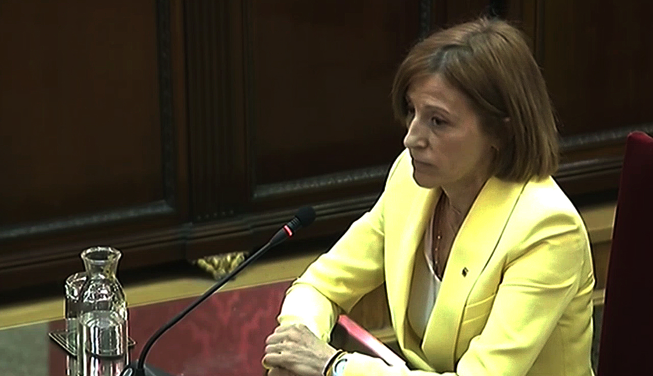 Carme Forcadell, en el Tribunal Supremo.