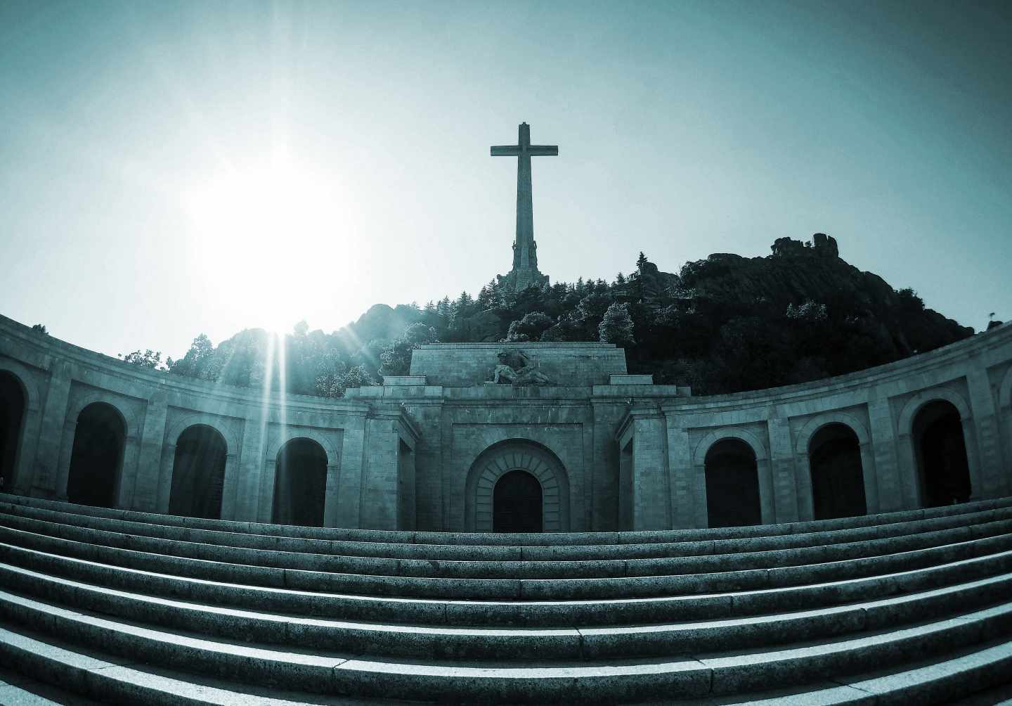 Panorámica de la abadía del Valle de los Caídos.