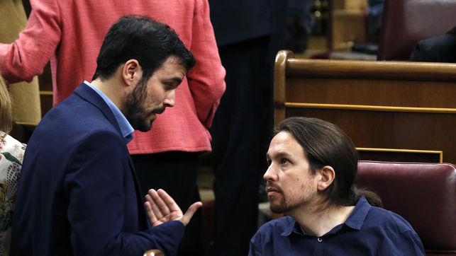 Pablo Iglesias y Alberto Garzón