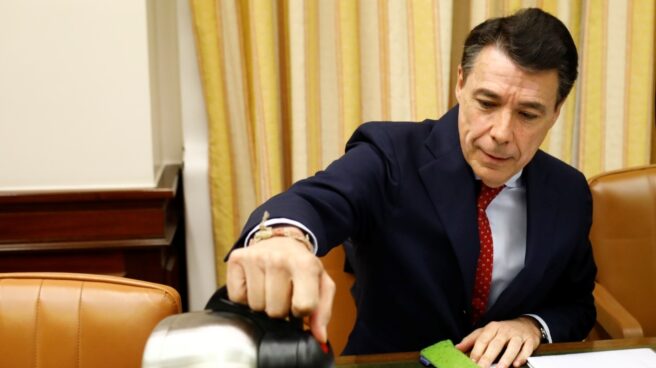 El ex presidente de la Comunidad de Madrid Ignacio González, durante una comparencia en el Congreso.