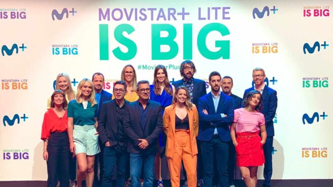 Presentadores de programas de los canales de Movistar+ en la presentación de Lite.