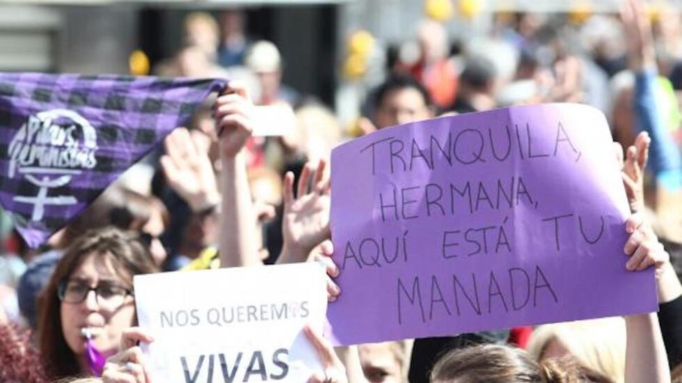 Manifestación feminista en contra de La Manada.