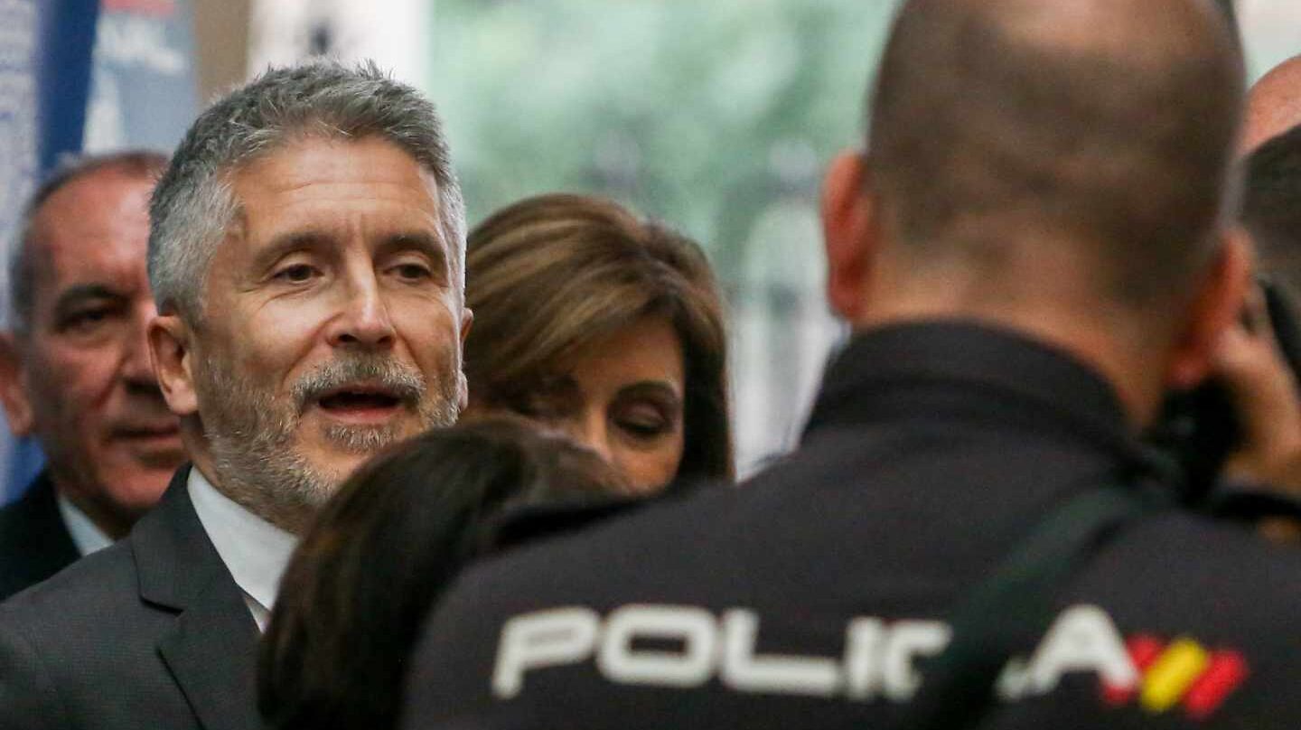 El ministro del Interior en funciones, Fernando Grande-Marlaska, el pasado viernes en una gala benéfica en Madrid.