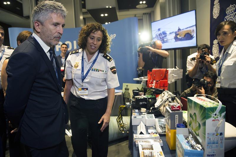 Fernando Grande-Marlaska, ministro del Interior en funciones, en un reciente acto de la Policía en Málaga.