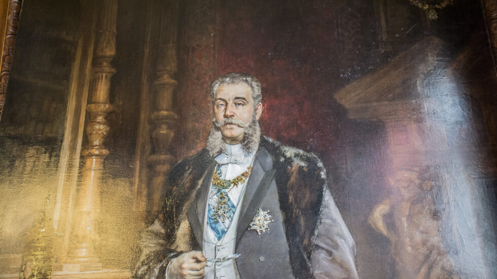 Retrato de José de Murga y Reolid, uno de los dos lienzos del Retrato de los Marqueses de Linares, expuesto en Casa de América.