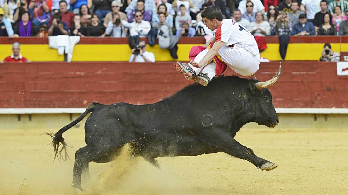 Un recortador en acción.