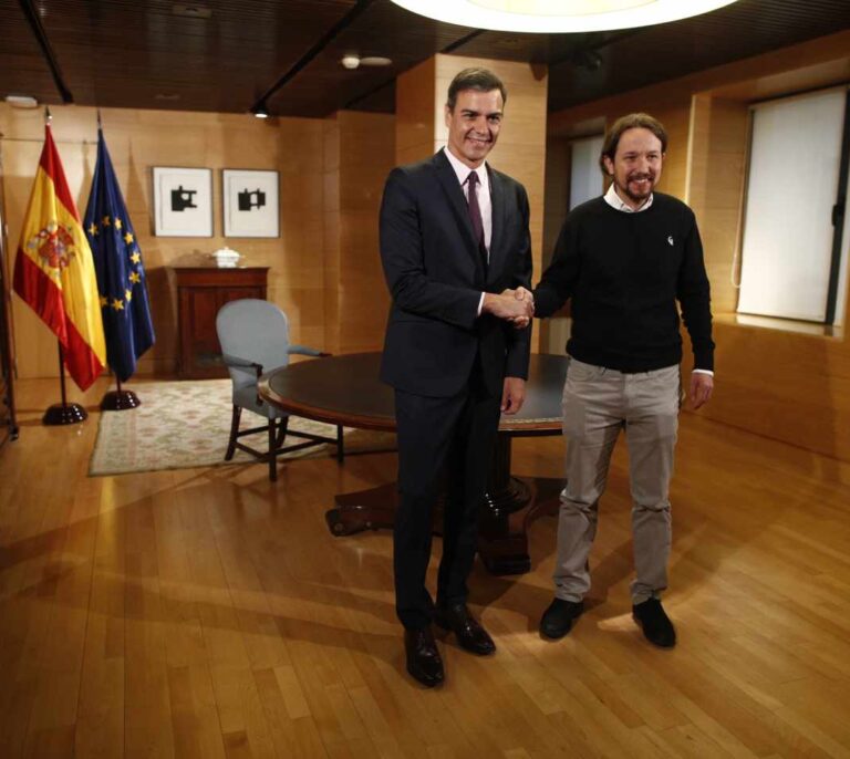 Finaliza la reunión entre Sánchez e Iglesias después de una hora y diez minutos