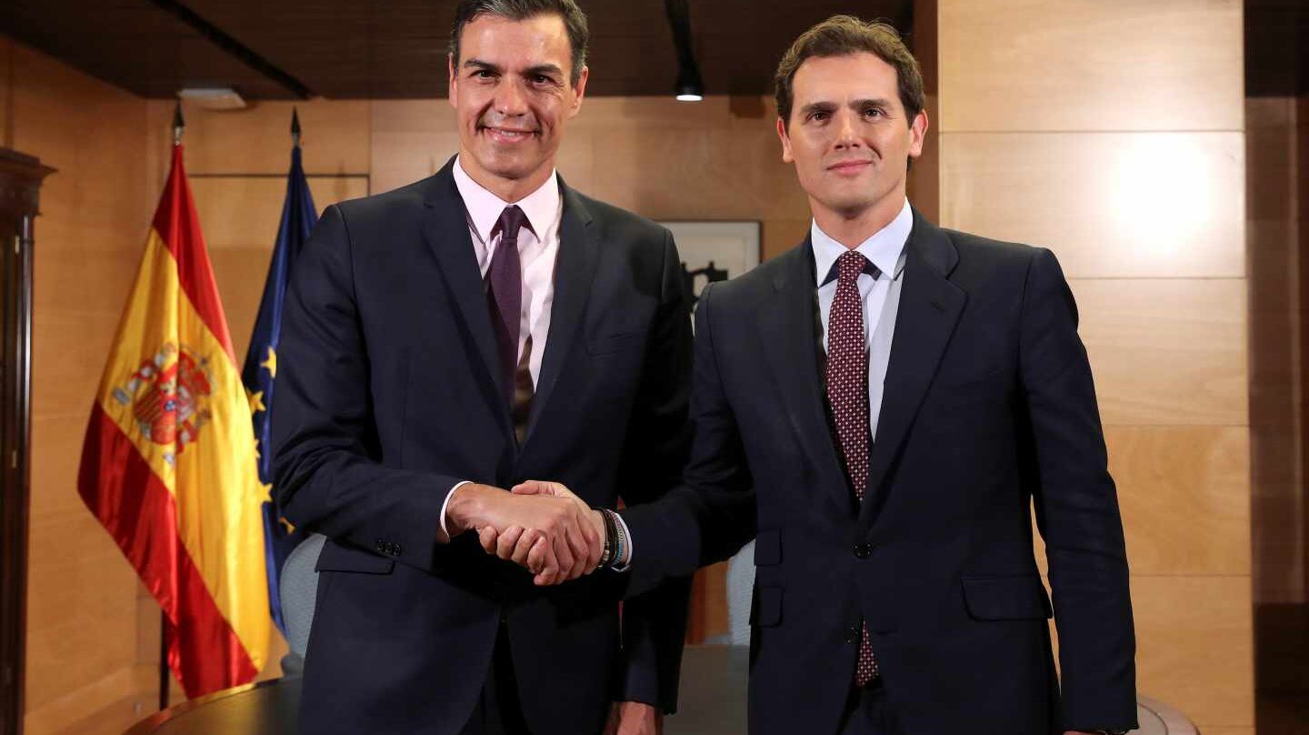 Pedro Sánchez y Albert Rivera.