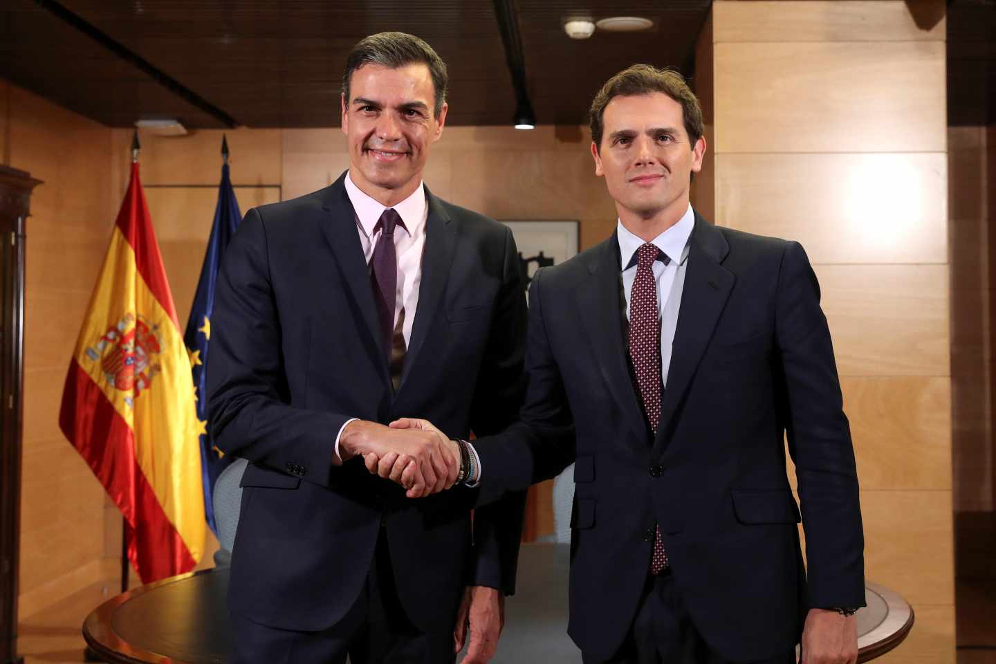 Pedro Sánchez y Albert Rivera.