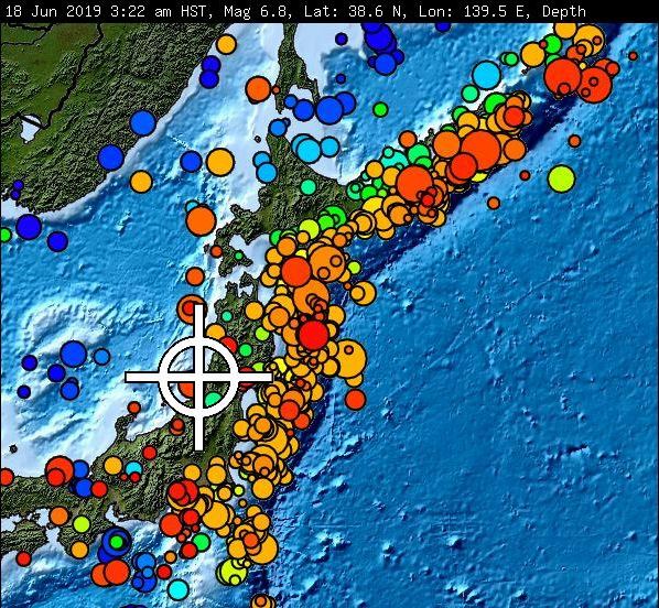 Terremoto de 6,8 grados en la costa de Japón.