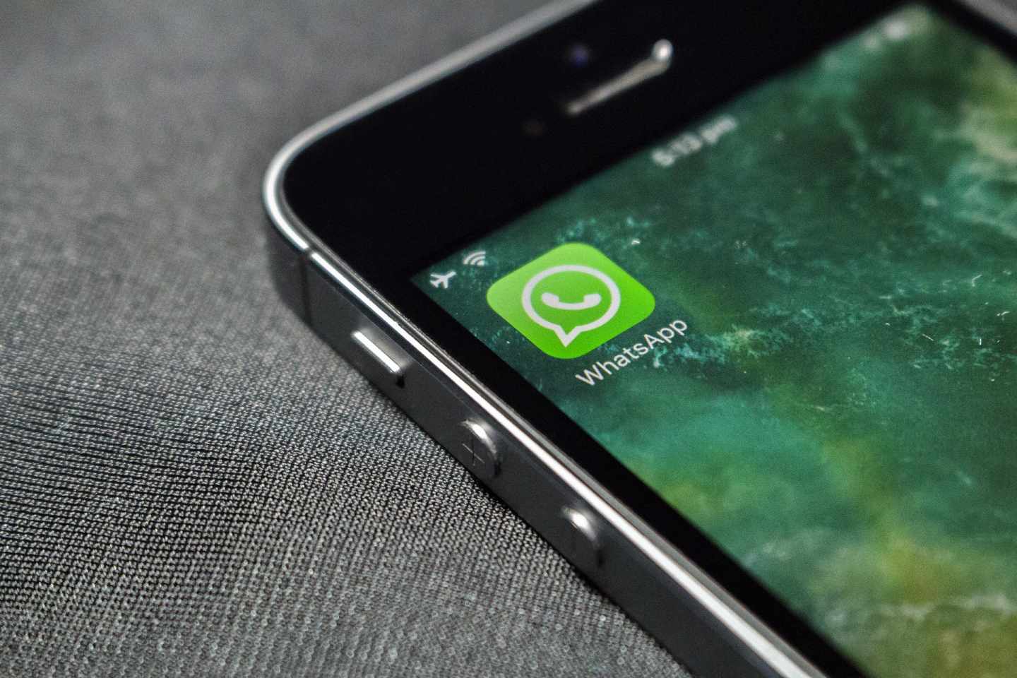 Aplicación móvil de WhatsApp.