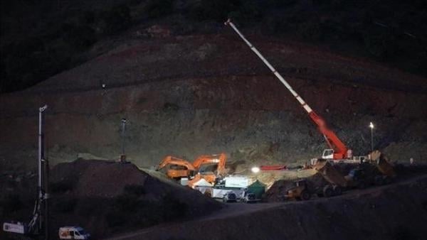 Labores de rescate en un pozo de Totalán