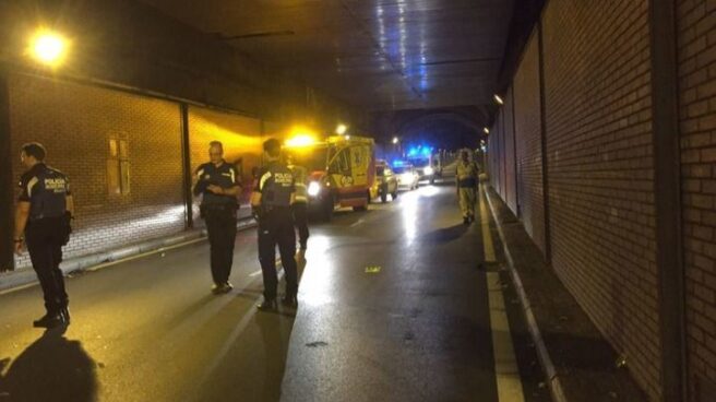 Imagen del siniestro en el túnel de Santa María de la Cabeza