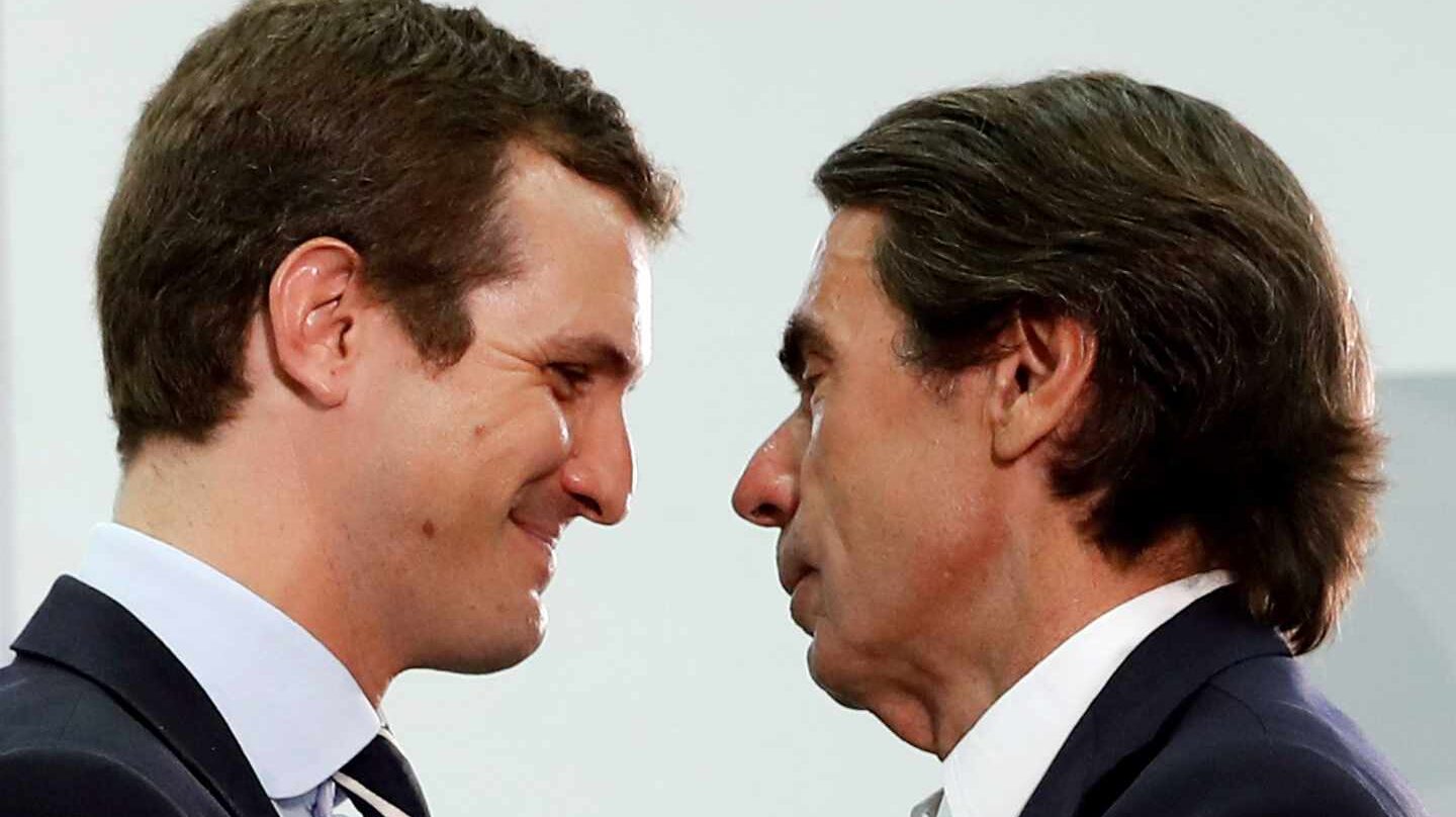 Pablo Casado y José María Aznar en FAES