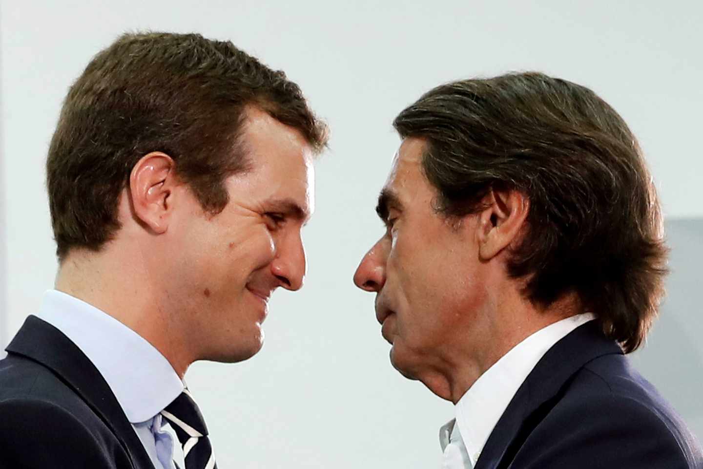 Pablo Casado y José María Aznar en FAES