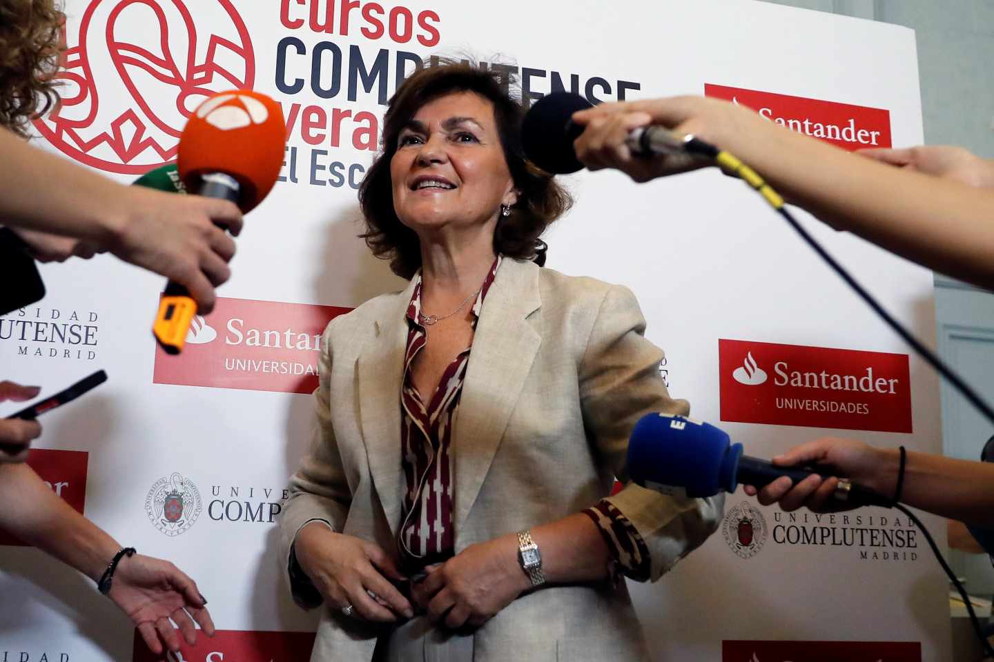 La vicepresidenta del Gobierno en funciones, Carmen Calvo.