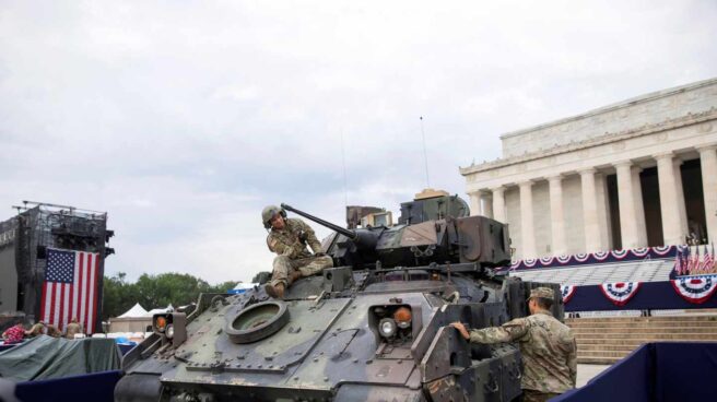 La fiesta militar de Trump por el 4 de julio, en imágenes