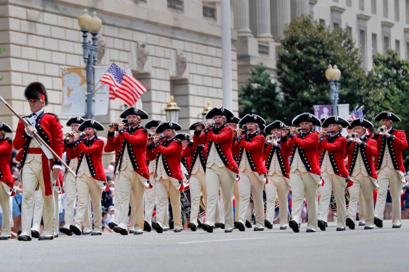 Old Fife y Drum Corps del Ejército de los Estados este jueves.