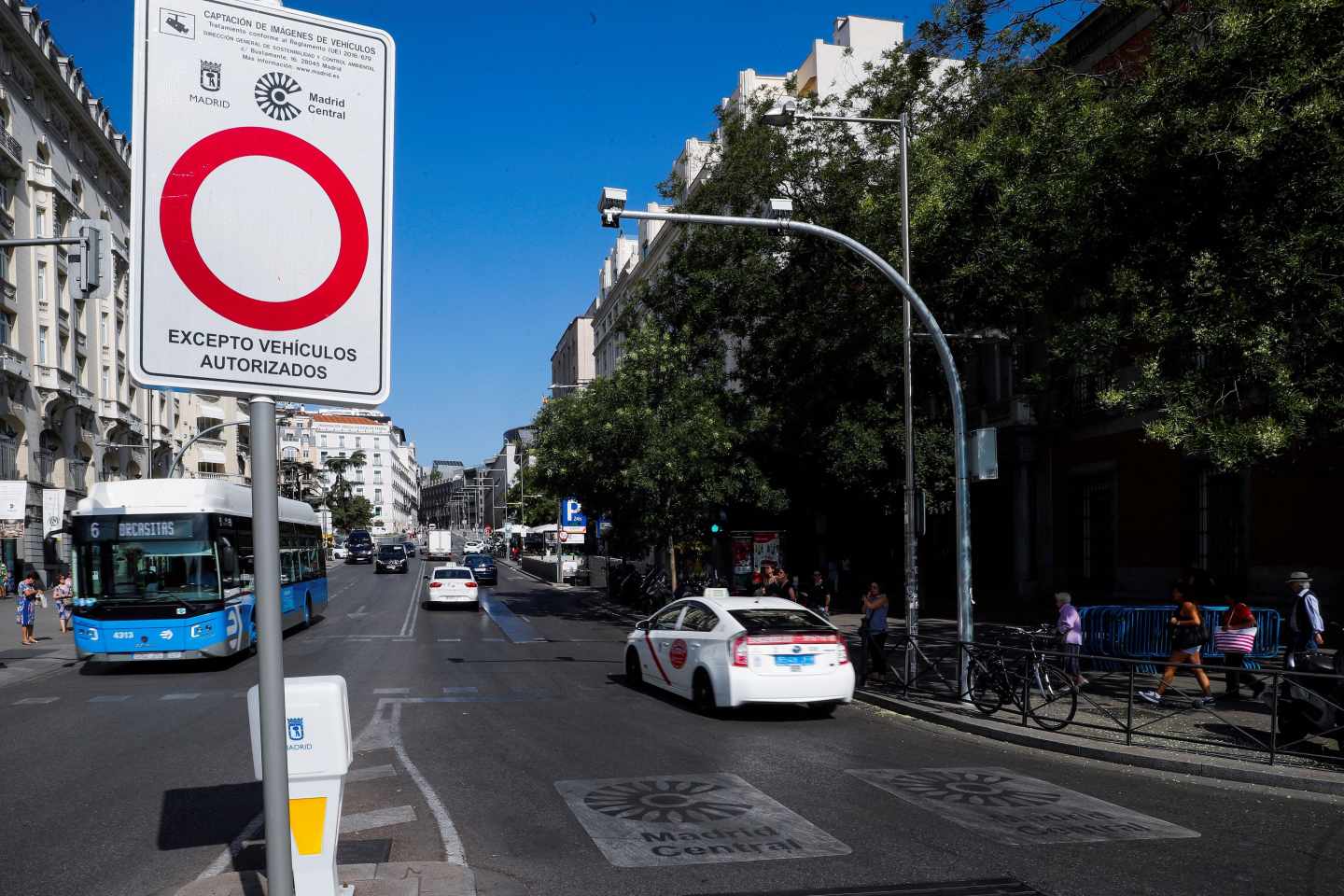 Acceso a Madrid Central.