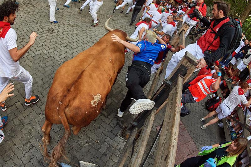 Los encierros de los Sanfermines 2019 concluyen con ocho corneados